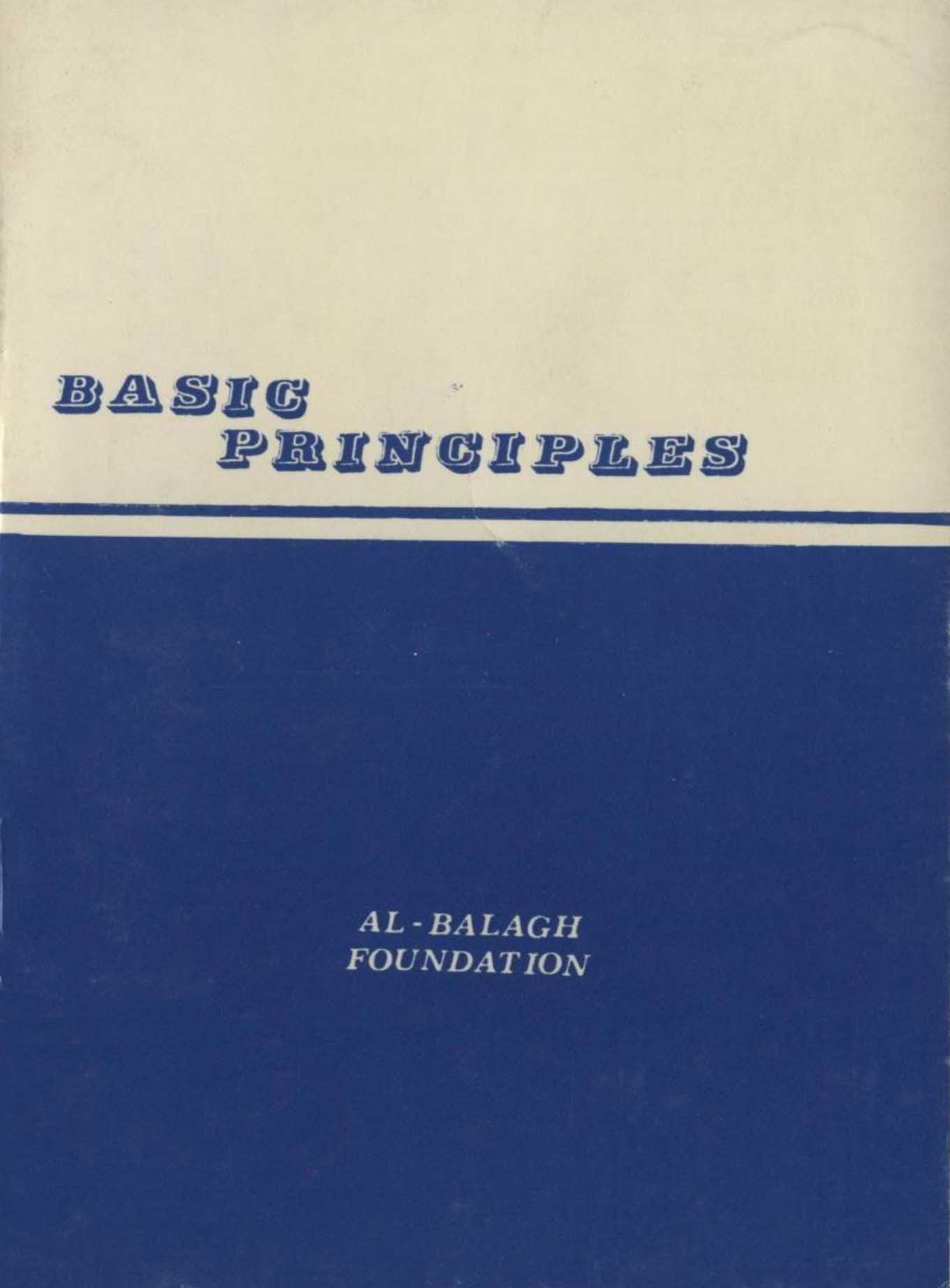 Basic Principles