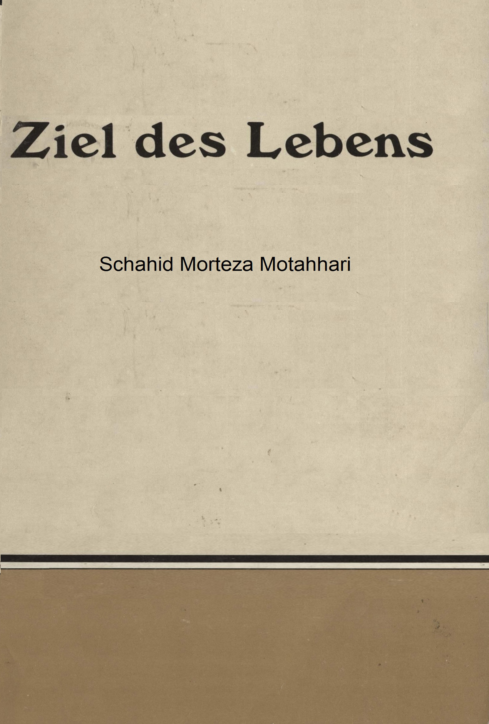 Ziel des lebens