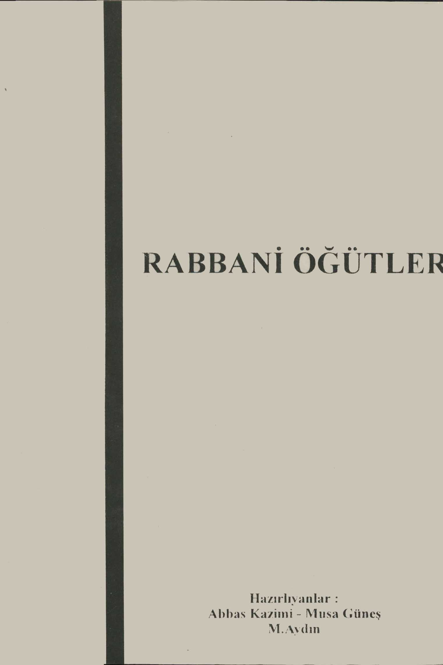 rabbani öğütler